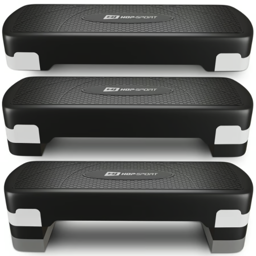 Степ платформа  Hop-Sport HS-PP033AS 3-рівнева чорно-біла - фото №4